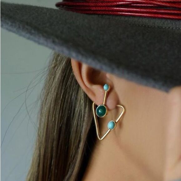 Geo earrings S101 - Picture 1 of 5